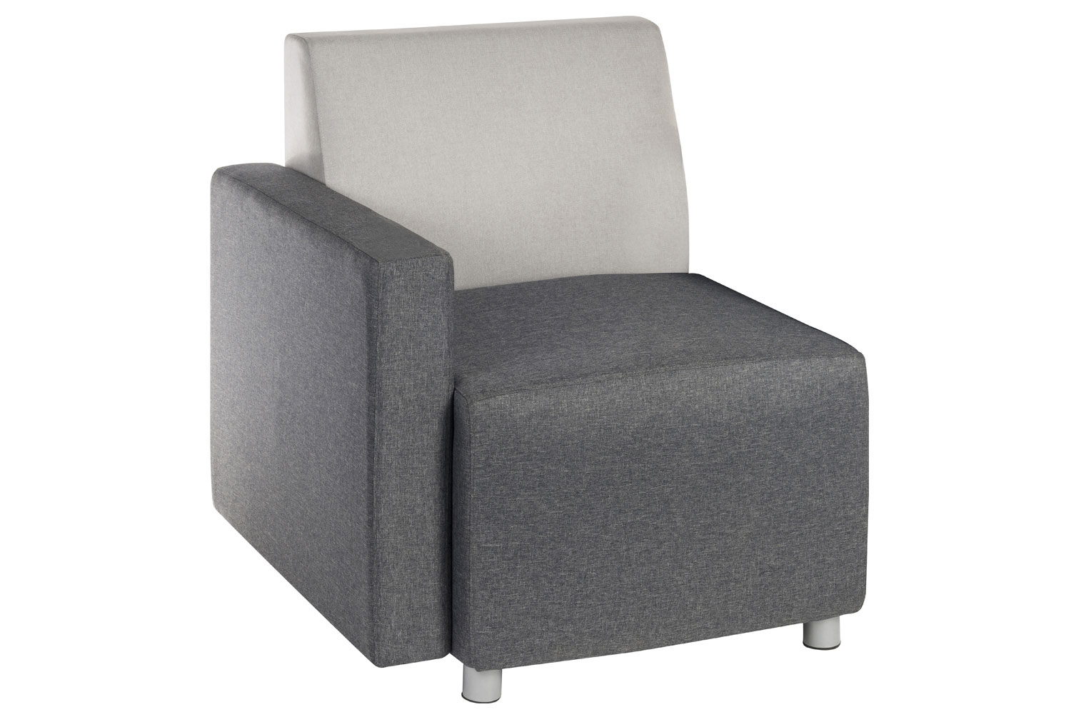 Geometry Modular Reception Seating, Chair With Right Arm