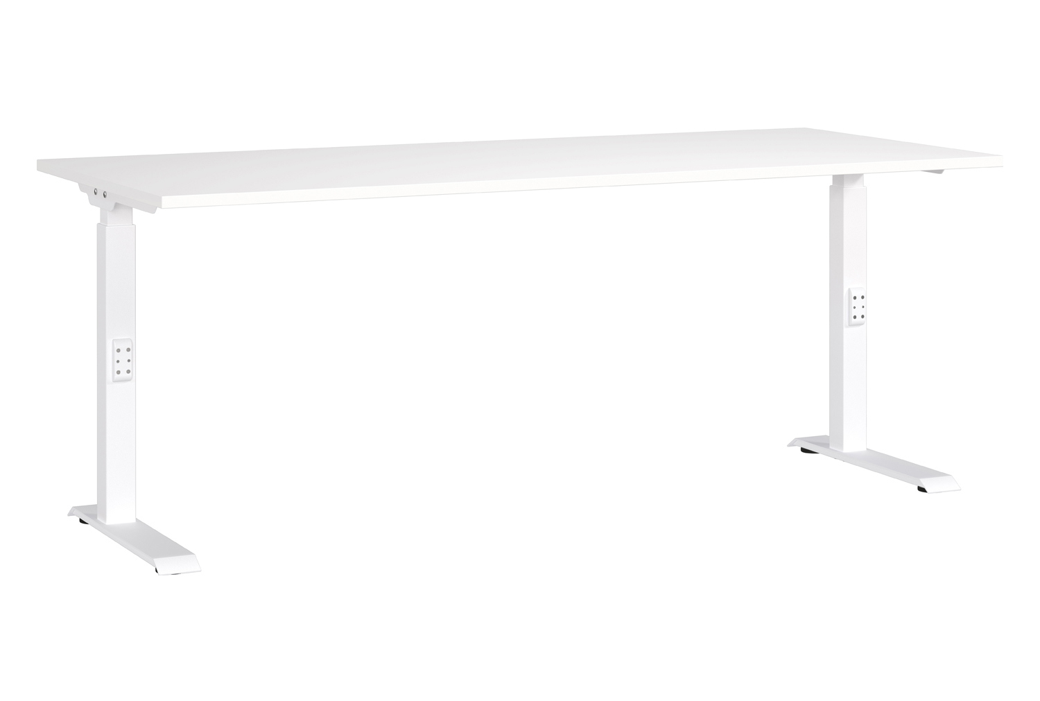 Werner Height Adjustable Rectangular Desk (White)