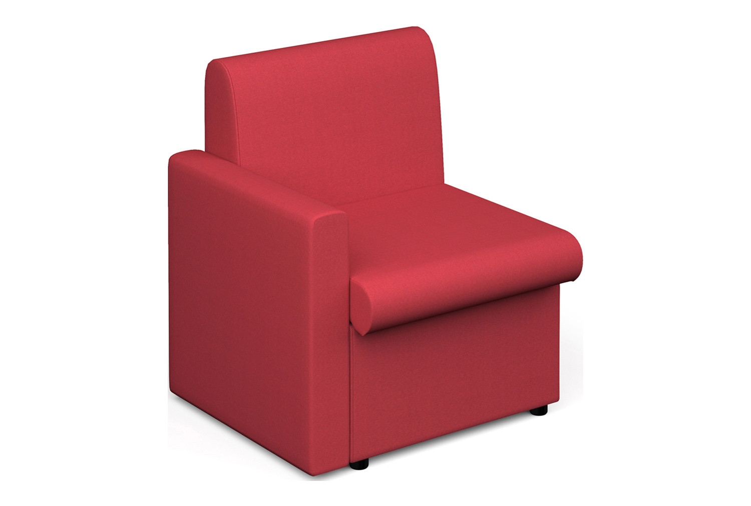 Portland Modular Soft Seating, Chair With Right Arm, Extent