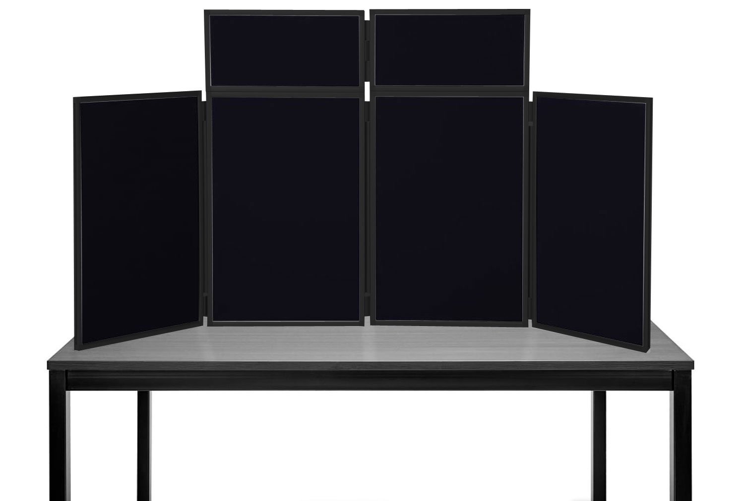Angara 4 Panel Maxi Desktop Display Kit (PVC Frame), Black