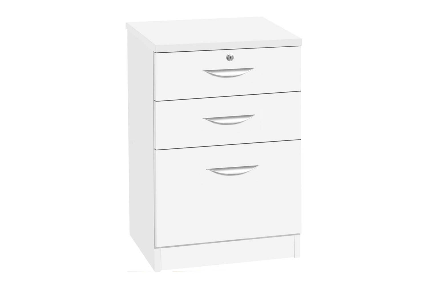 Small Office 3 Drawer Filing Cabinet, White