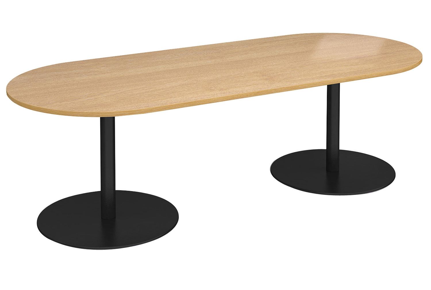 Tasso Radial Boardroom Table, Oak