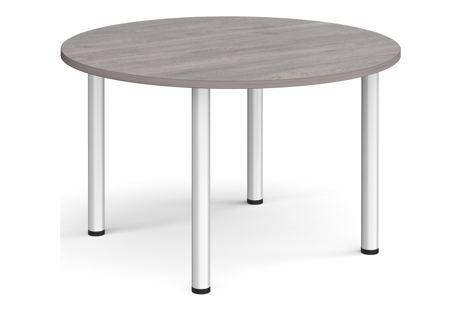 Bowers Round Meeting Table, 120diax73h (cm), Grey Oak, Express Delivery