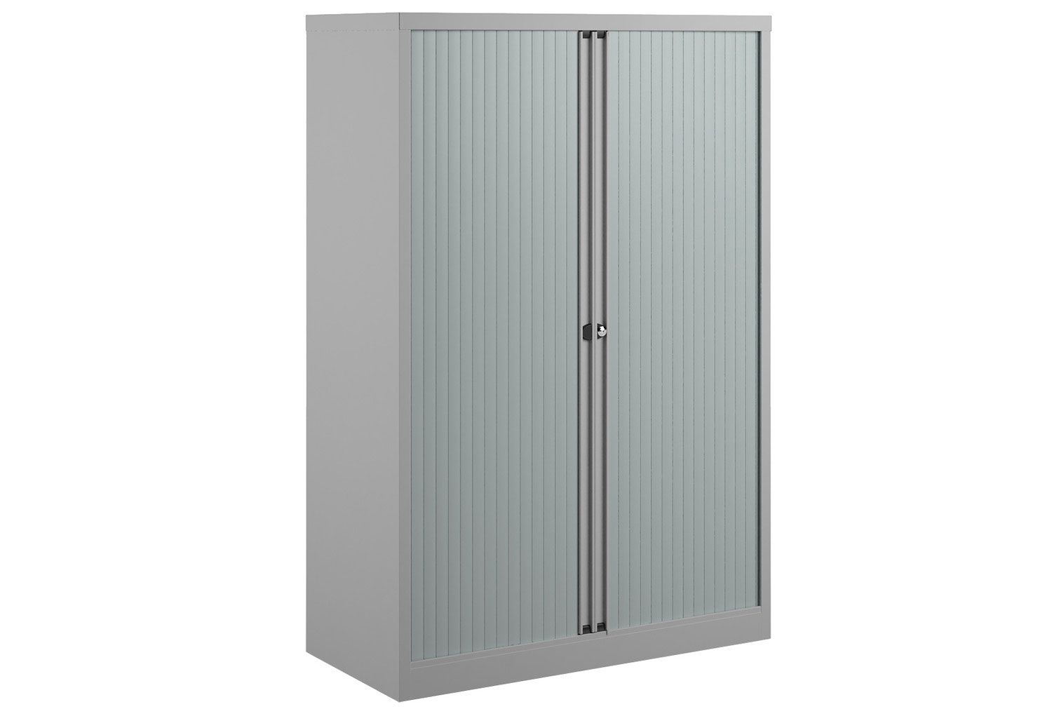 Economy Tambour Office Cupboards, 100wx47dx159h (cm), Grey, Express Delivery
