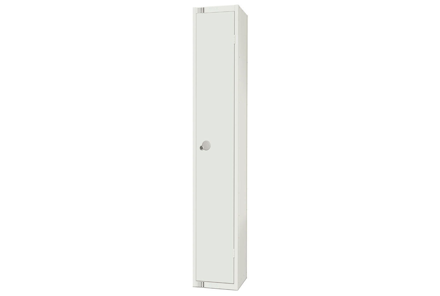Elite All White Lockers, 1 Door, 30wx30dx180h (cm), Cam Lock