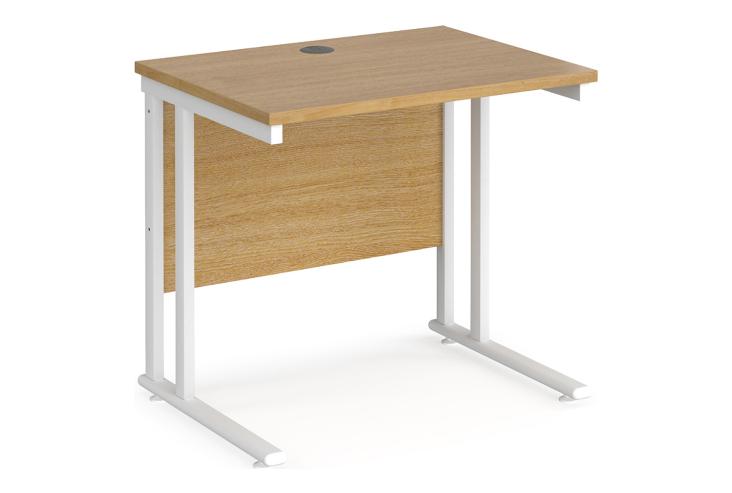 Value Line Deluxe C-Leg Narrow Rectangular Desk (White Legs)