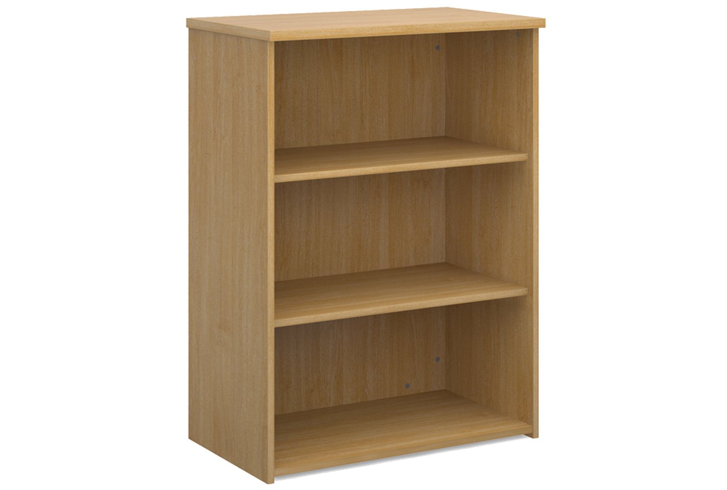 Tully Office Bookcases, 2 Shelf - 80wx47dx109h (cm), Oak