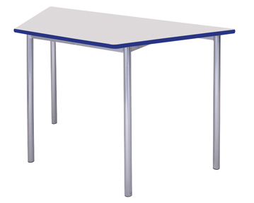Educate Premium Cylinder Leg Trapezoidal Classroom Tables (PU Edge)