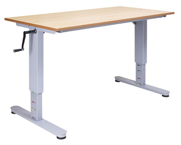 Educate Crank Height Adjustable Narrow Desks