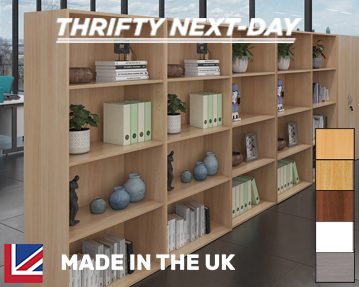 Thrifty-Next-Day Office Bookcases