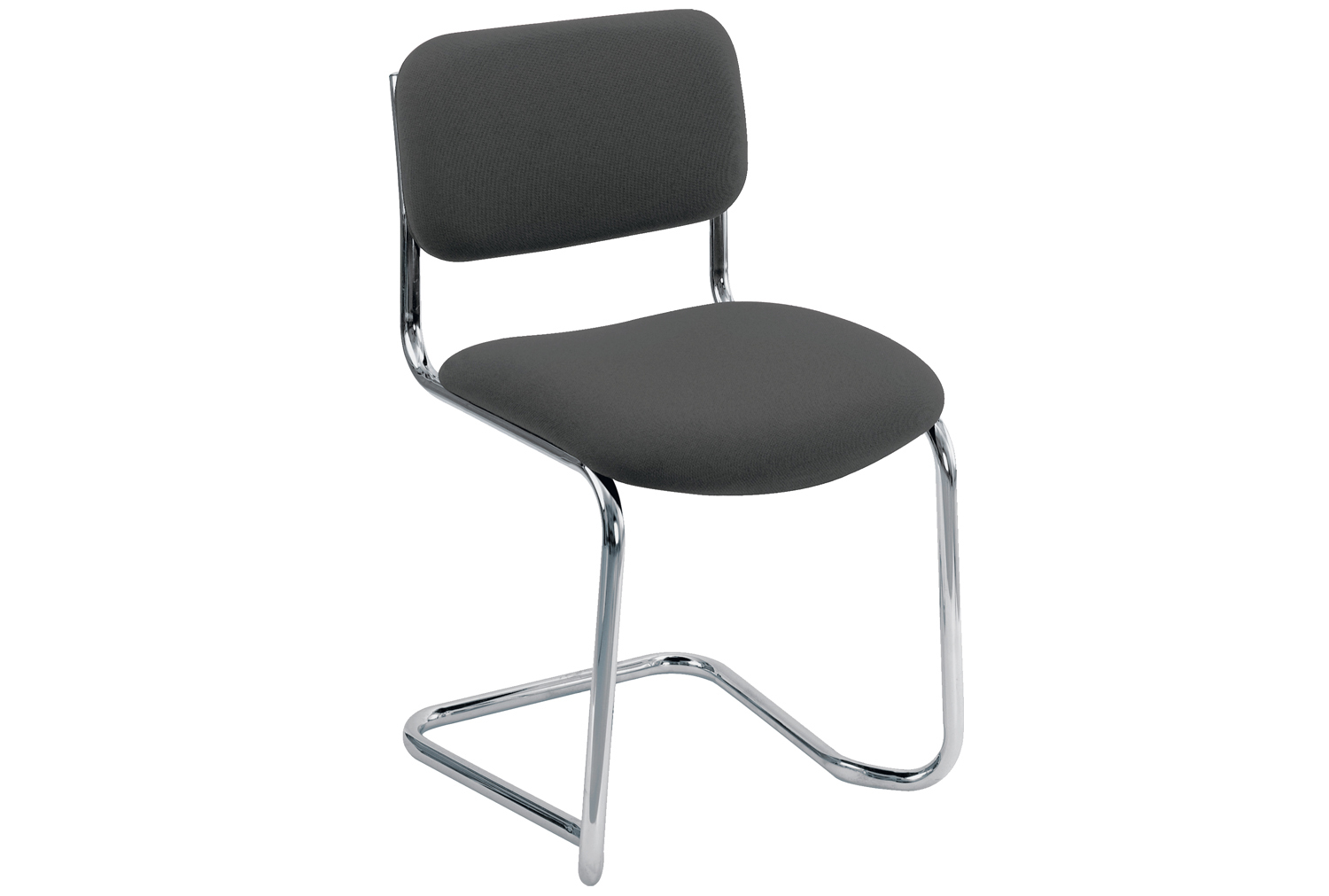 Colmar Fabric Visitor Office Chair, Charcoal