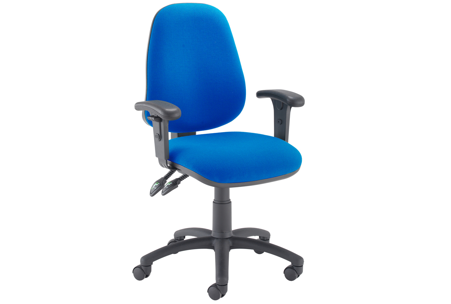 Orchid Deluxe High Back Operator Office Chair, With Fixed Arms, Charcoal, Express Delivery