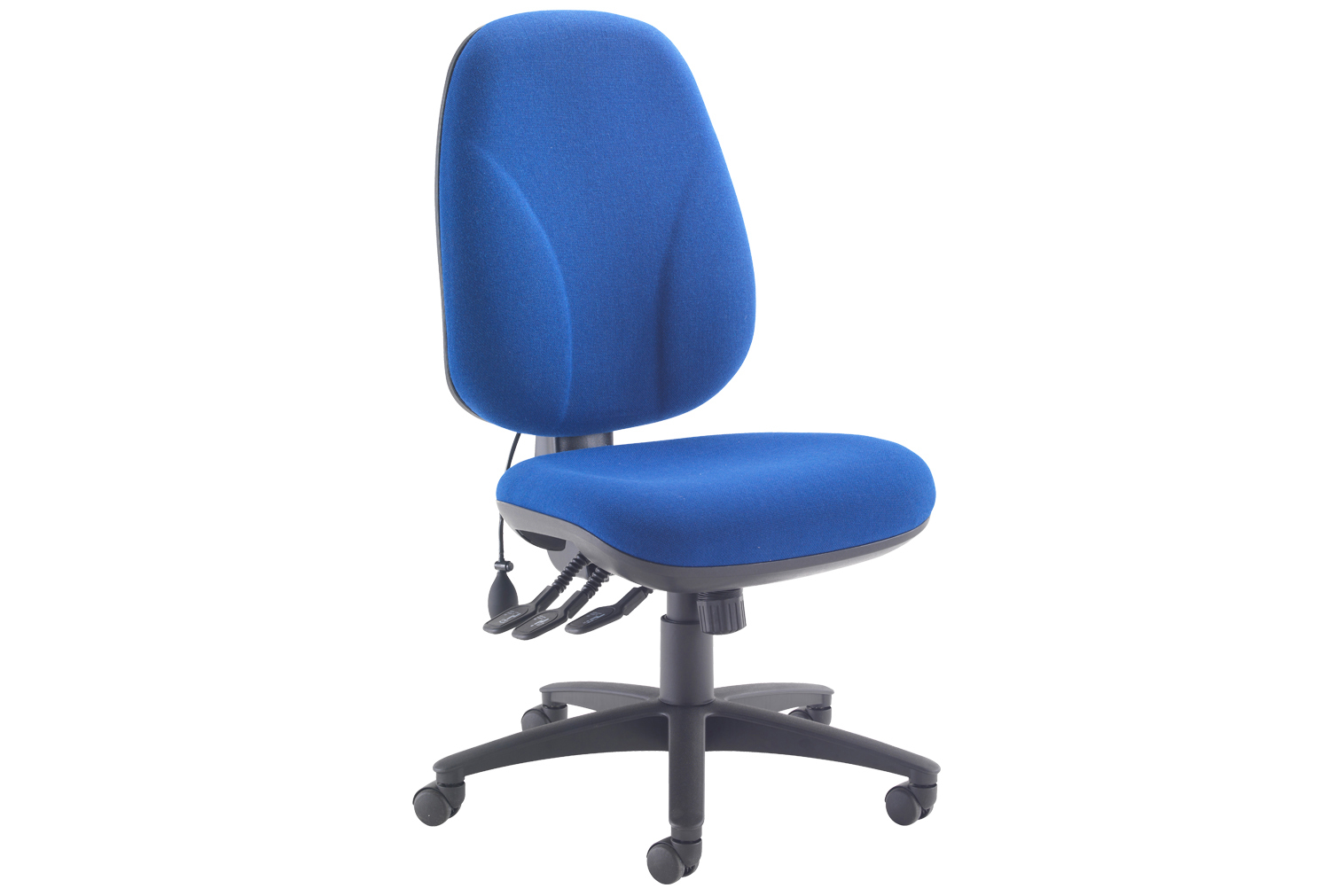 Orchid Deluxe Lumbar Pump Ergonomic Operator Office Chair, Blue, Express Delivery