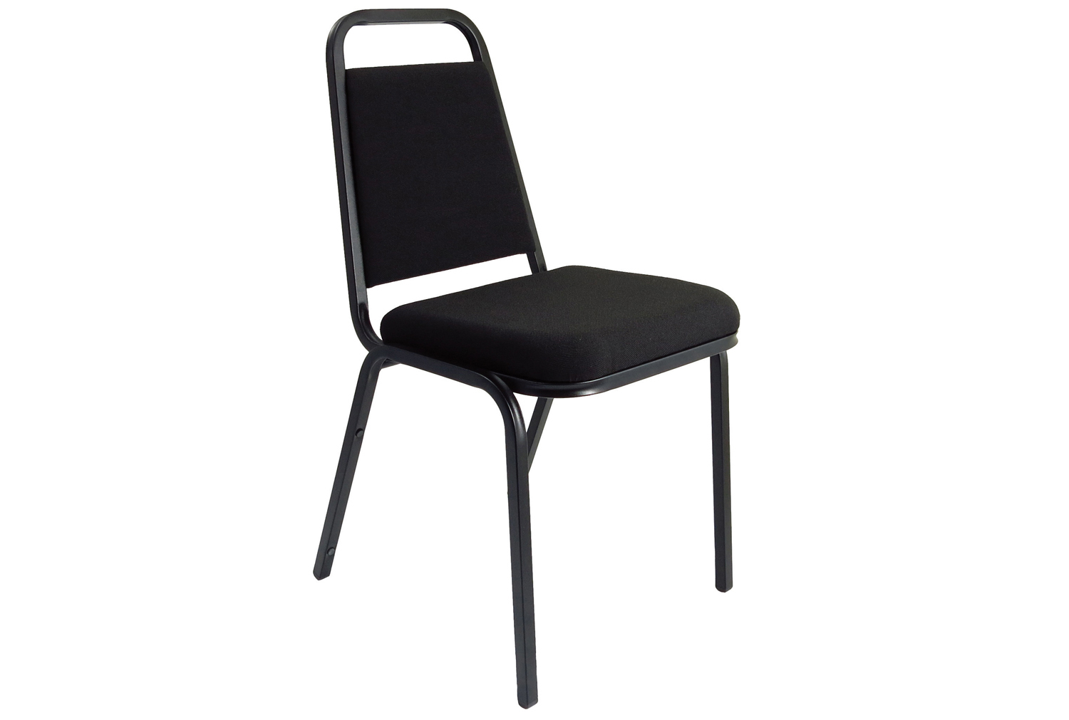Pack Of 4 Fast Track Banquet Office Chairs, Black
