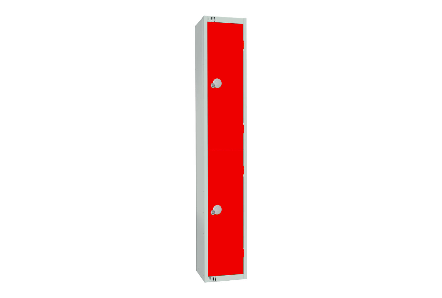 Elite Standard 2 Door Locker, 30wx30dx180h (cm), Cam Lock, Red