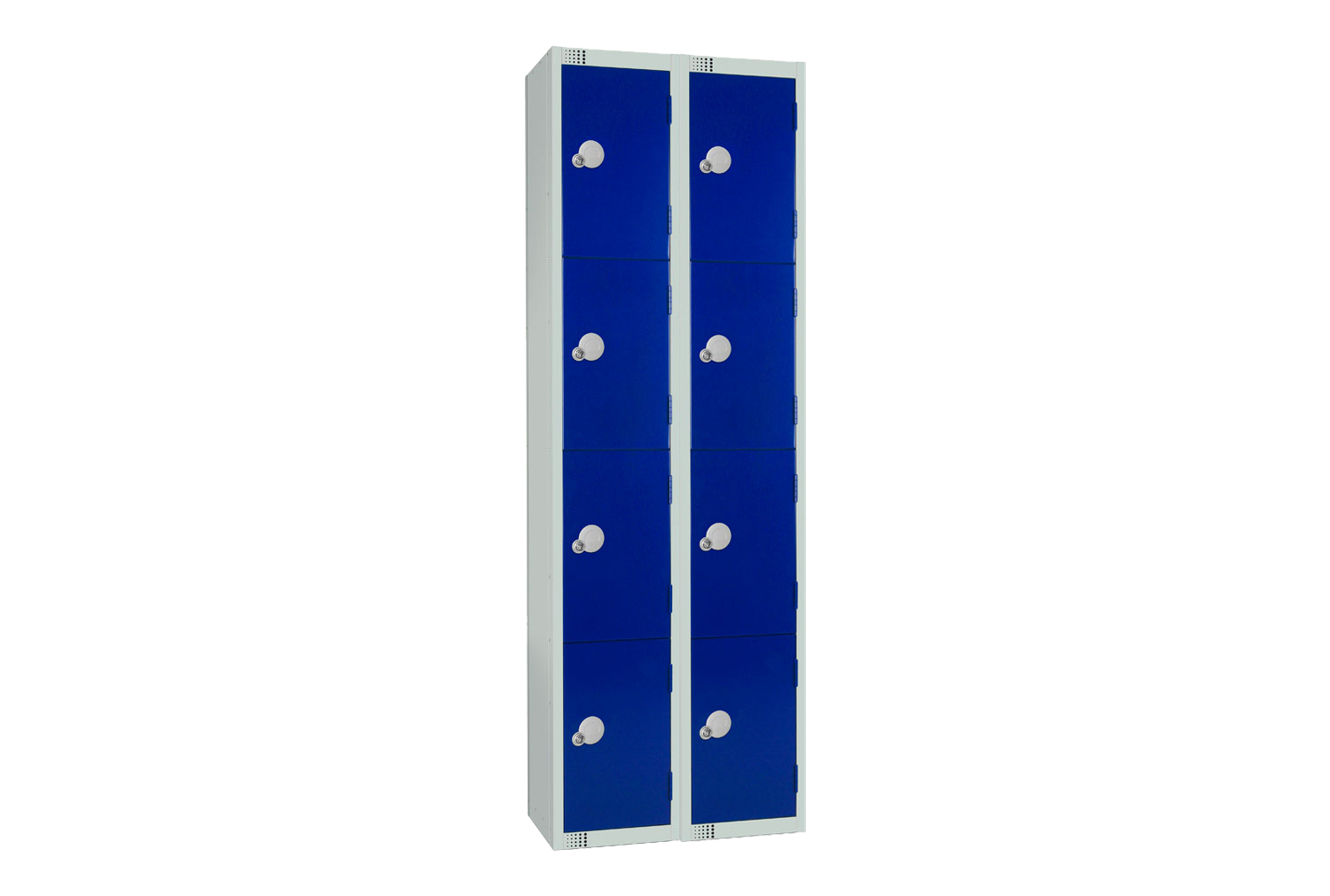 Elite Standard 4 Door Locker Nest Of 2, 30wx45dx180h (cm), Cam Lock, Blue