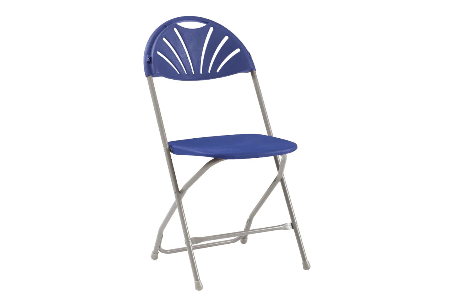Pack Of 8 Fan Back Lightweight Folding Office Chairs, Blue