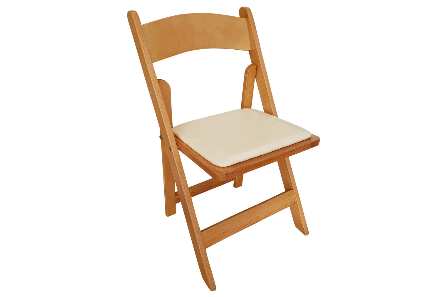 Qty 4 - Corrigan Wooden Folding Office Chair with Seat Pad
