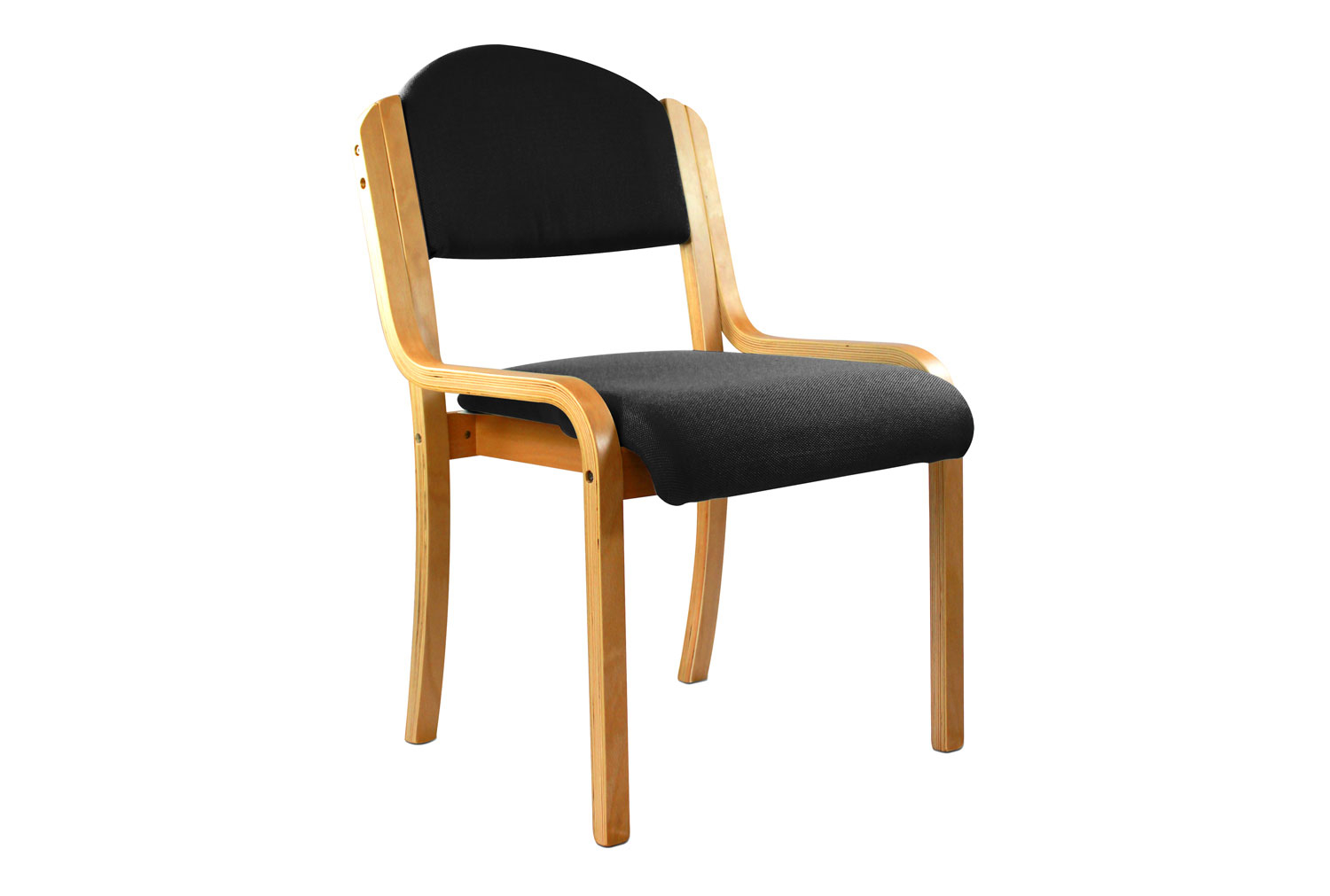 Verve Stacking Side Chairs, Black
