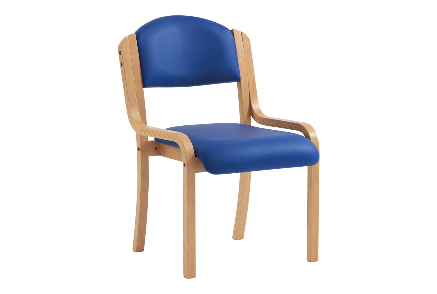 Verve Vinyl Stacking Side Chairs (Blue)