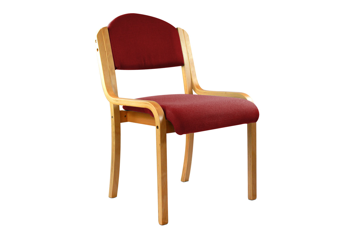Verve Stacking Side Chairs, Burgundy