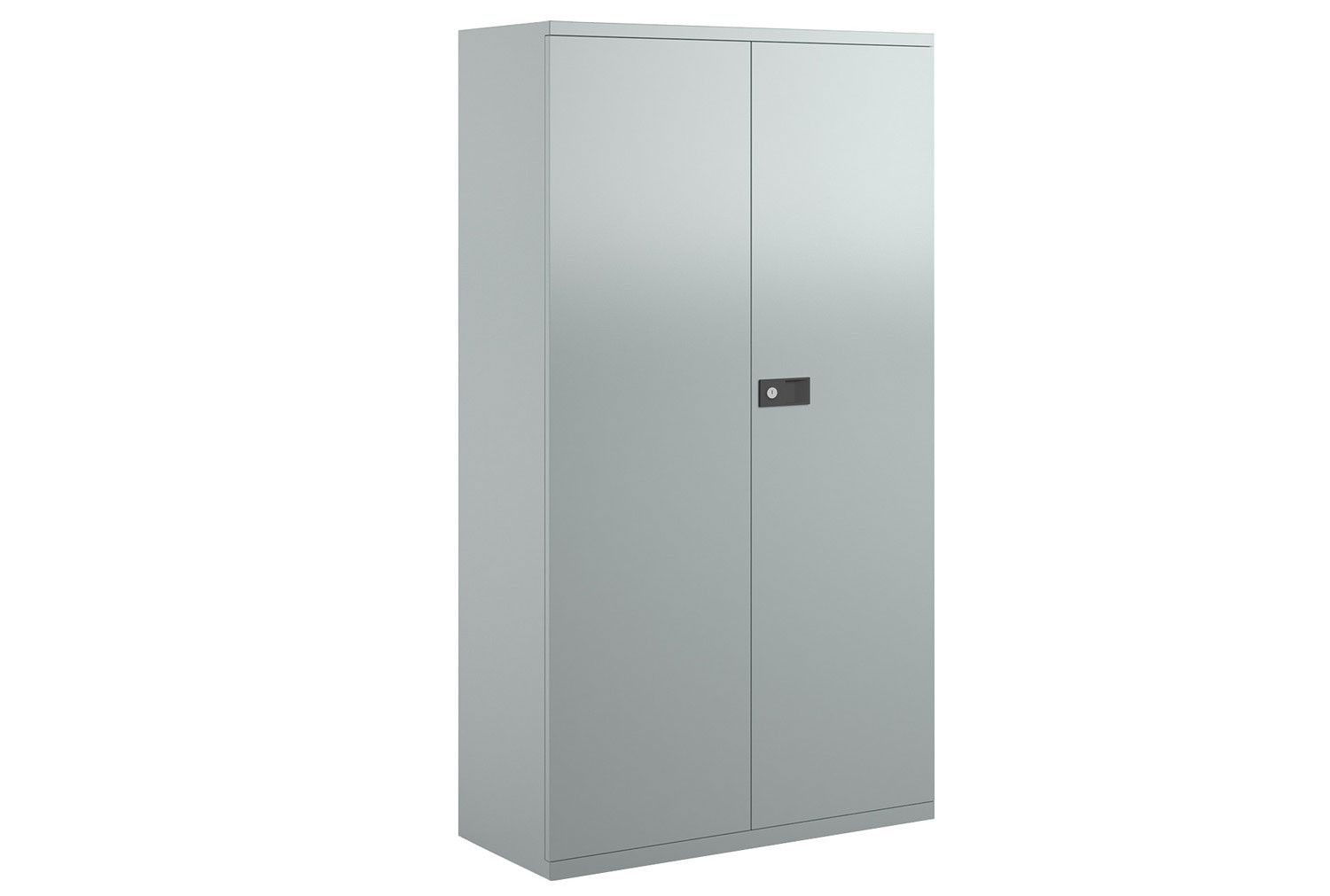 Economy Double Door Office Cupboards, 3 Shelf - 91wx40dx181h (cm), Silver, Fully Installed