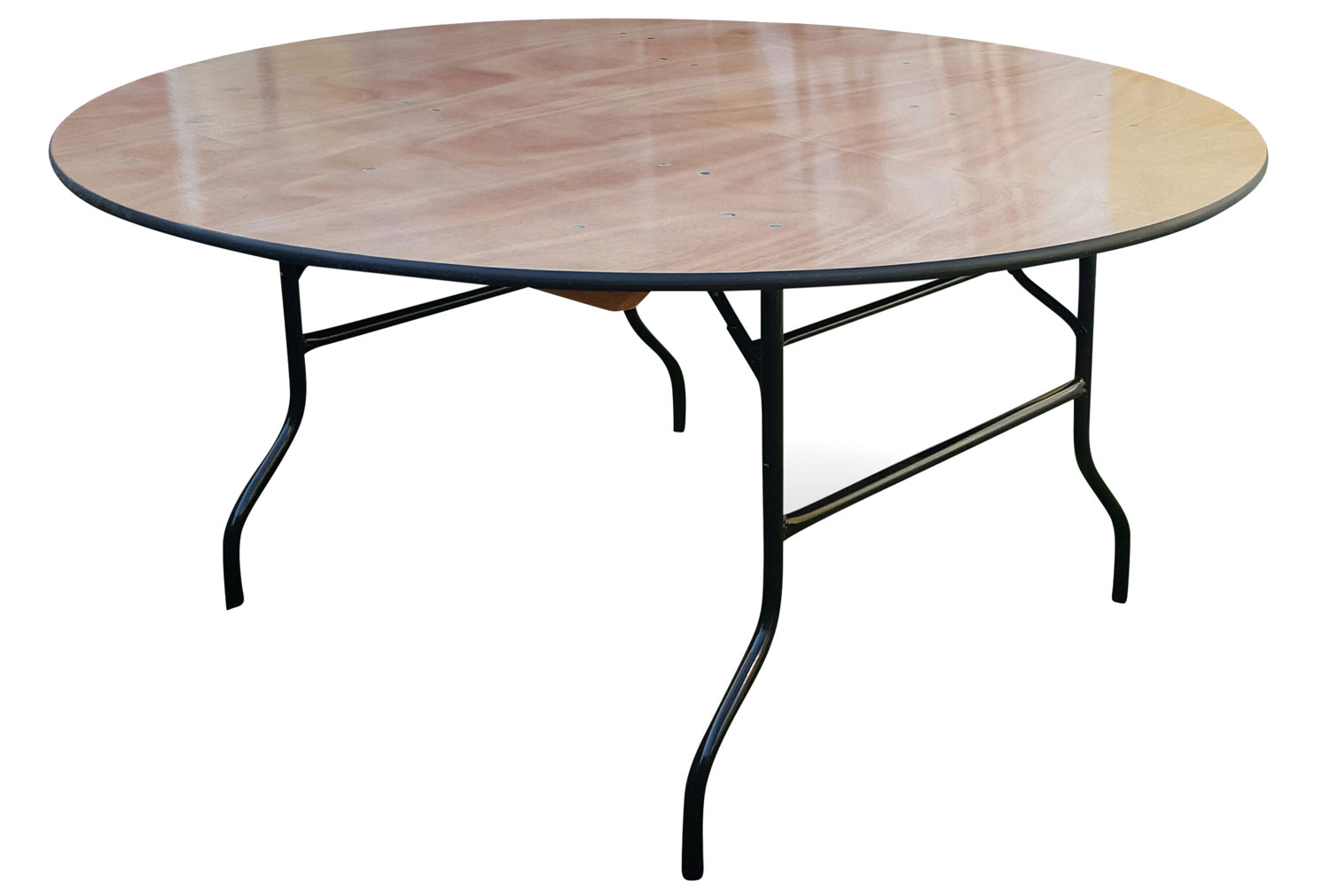 Suttner Round Folding Trestle Table, 122diax76h (cm)