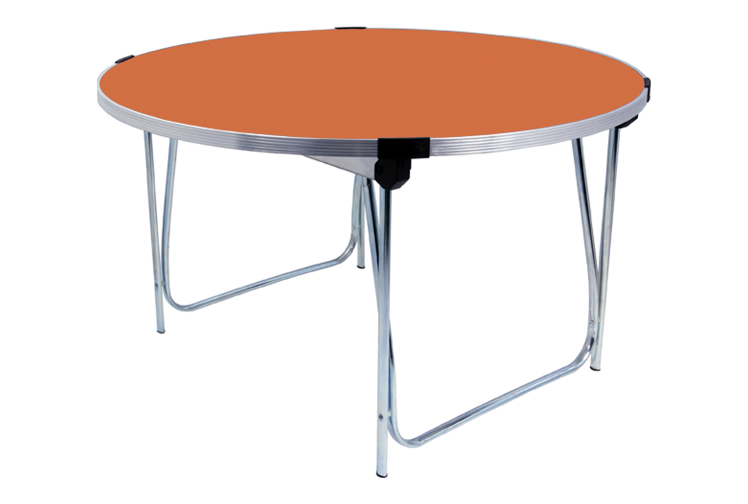 Gopak Round Folding Table, Junior - 122diax64h (cm), Orange