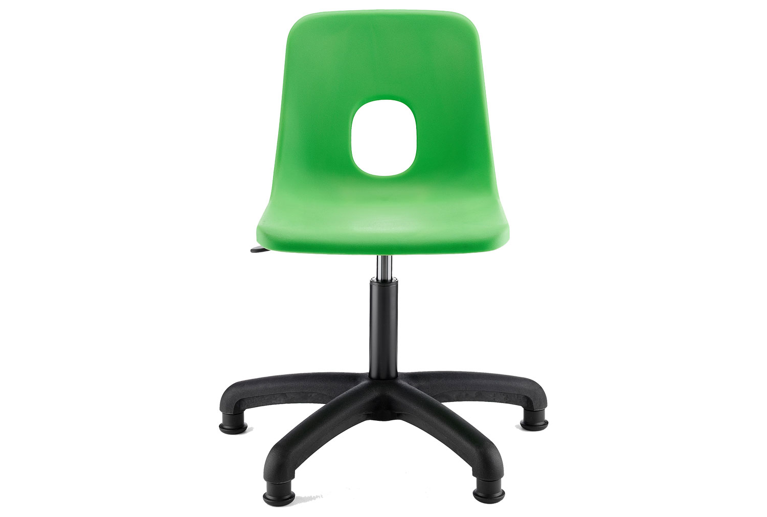 Qty 8 - Hille E Series Swivel Classroom Chair, 36h-49h (cm) - Senior, Black