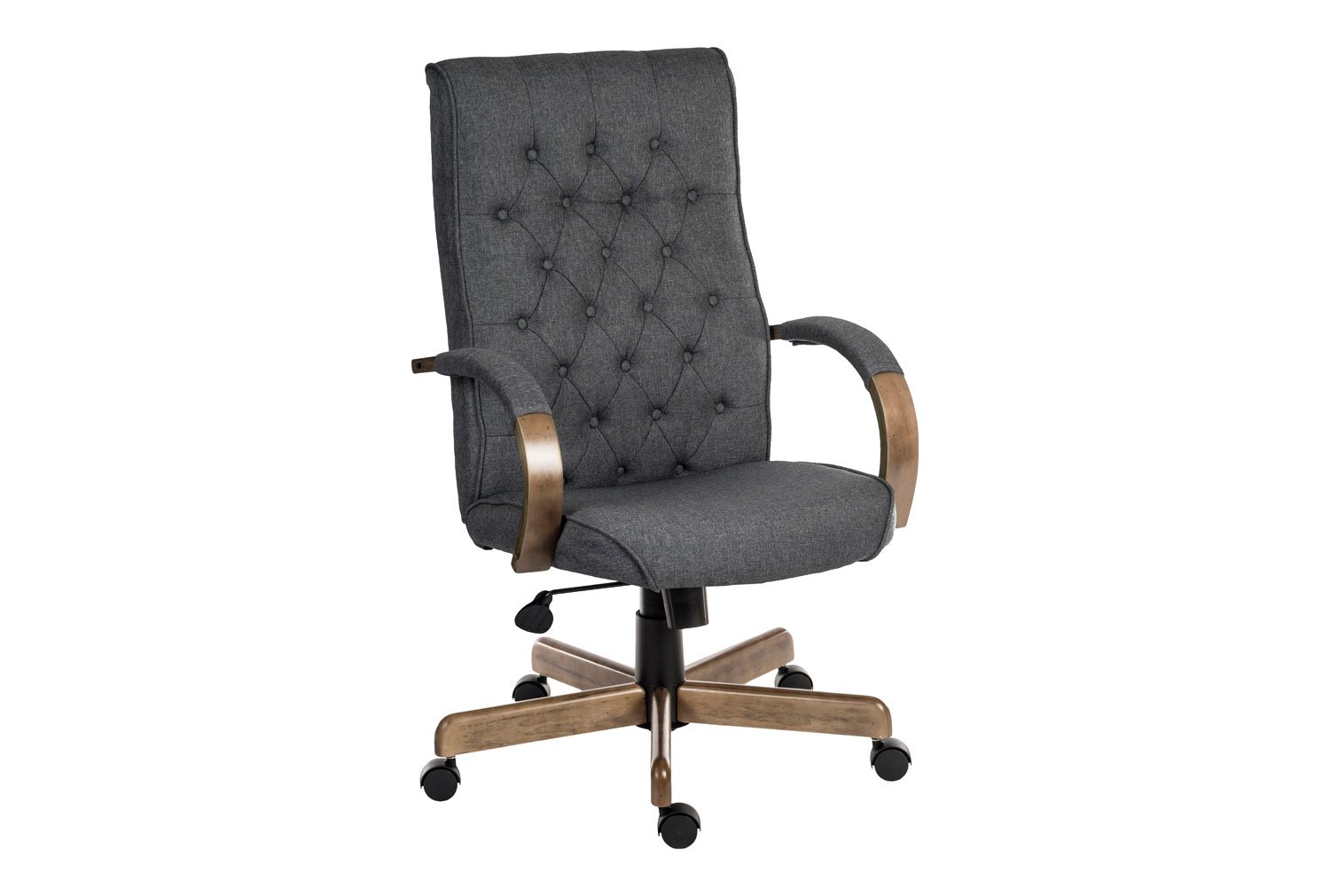 Warwick Fabric Executive Office Chair (Grey), Fully Installed