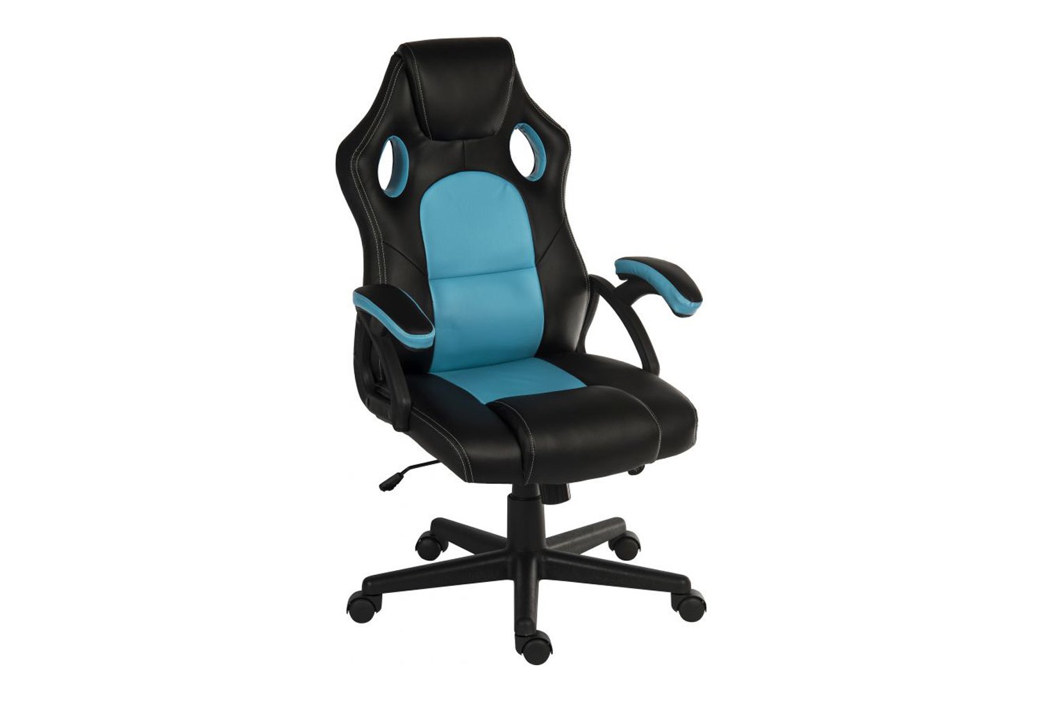 Torance High Back Polyurethane Gaming Office Chair (Black/Blue), Express Delivery