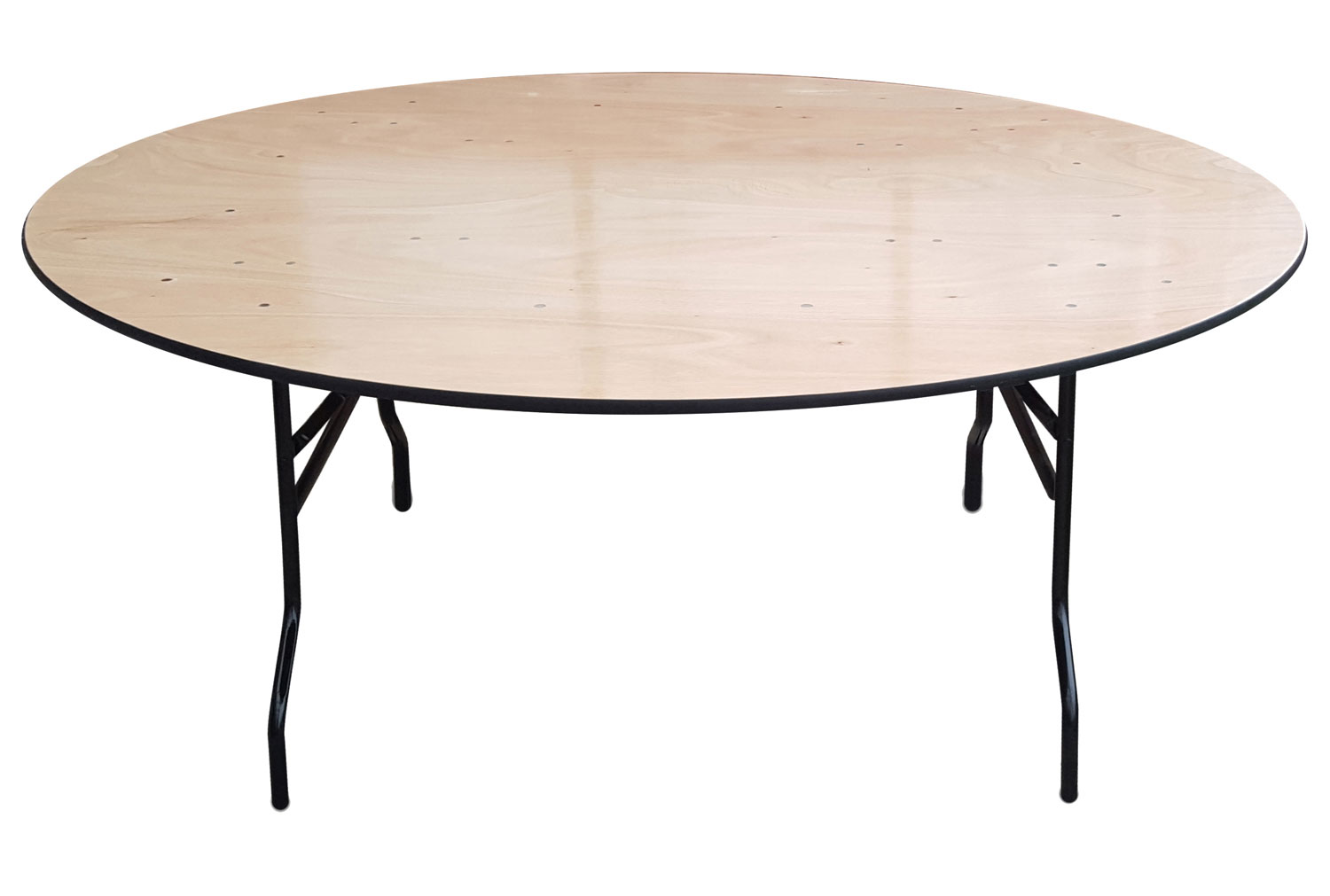 Suttner Round Folding Trestle Table, 183diax76h (cm)