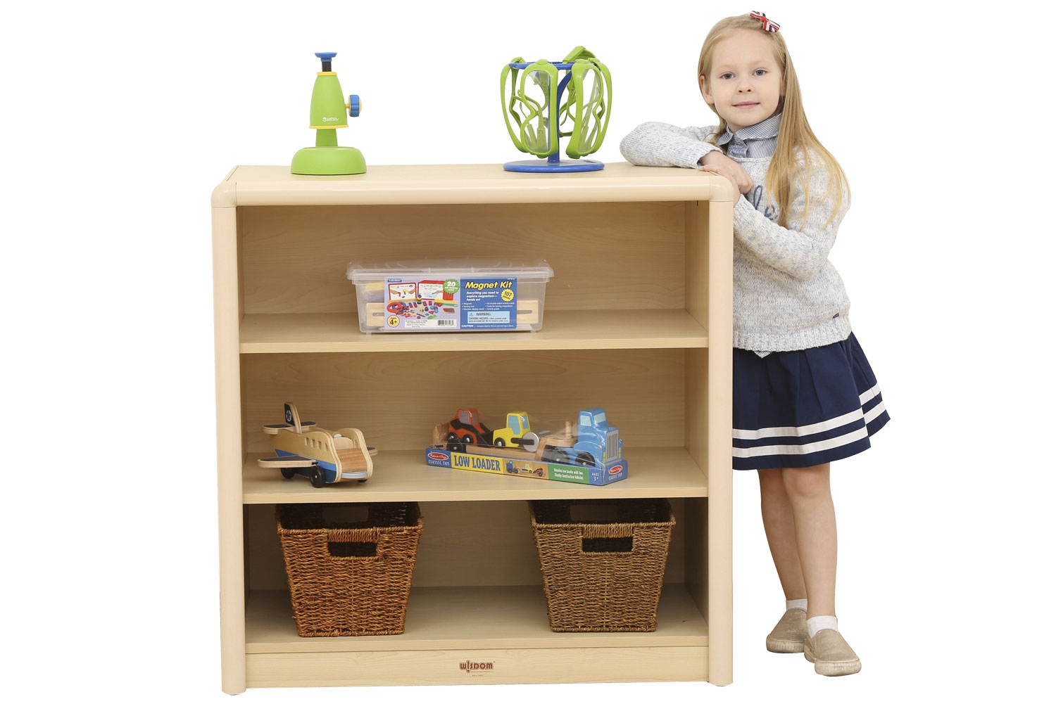 Early Years Elegant 3 Shelf Cabinet, Maple