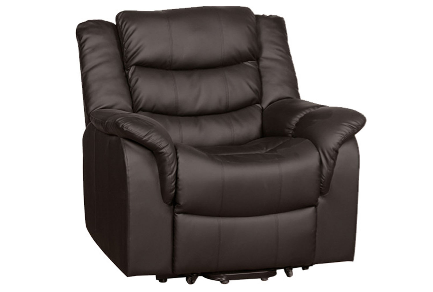 Hunter Leather Recliner Office Armchair (Brown), Manual Recliner