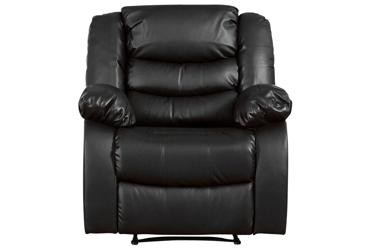 Buet Leather Recliner Office ArmOffice Chair (Black), Black