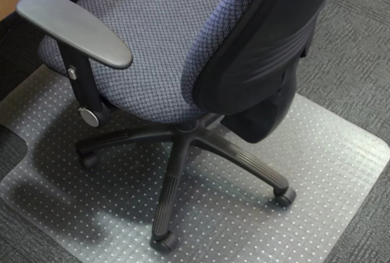 Charlotte PC Office Chair Mat For Carpets, Rectangular, 120lx90w (cm)