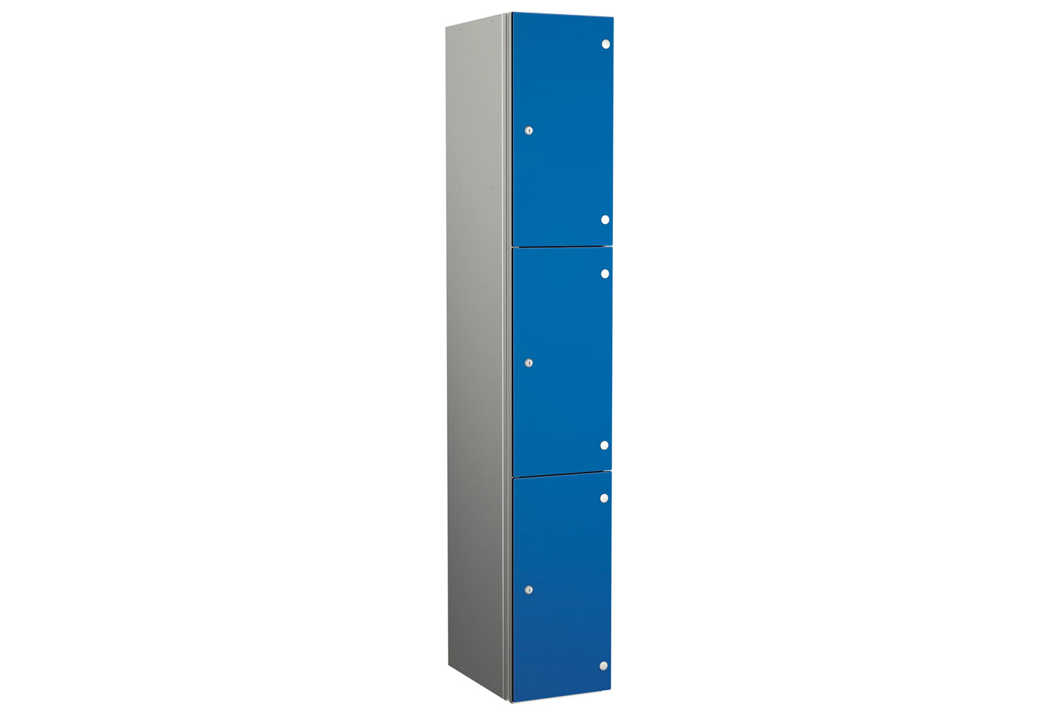 Probe ZenBox Aluminium Wet Area 3 Door Locker, 30wx45dx180h(cm), Cam Lock, Blue