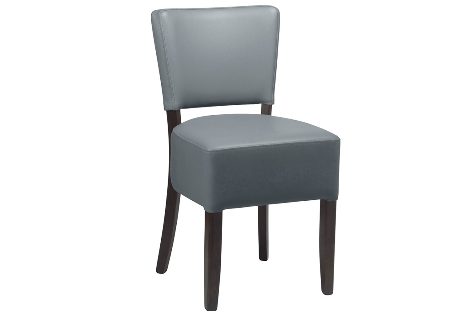 Qty 2 - Levis Side Chair (Black Frame), Iron Grey