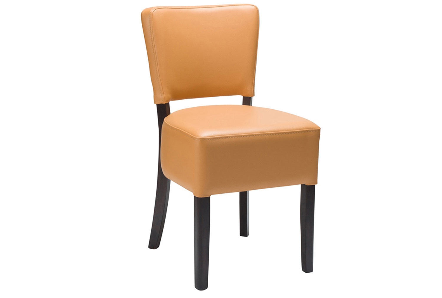 Qty 2 - Levis Side Chair (Wenge Frame), Ochre Brown
