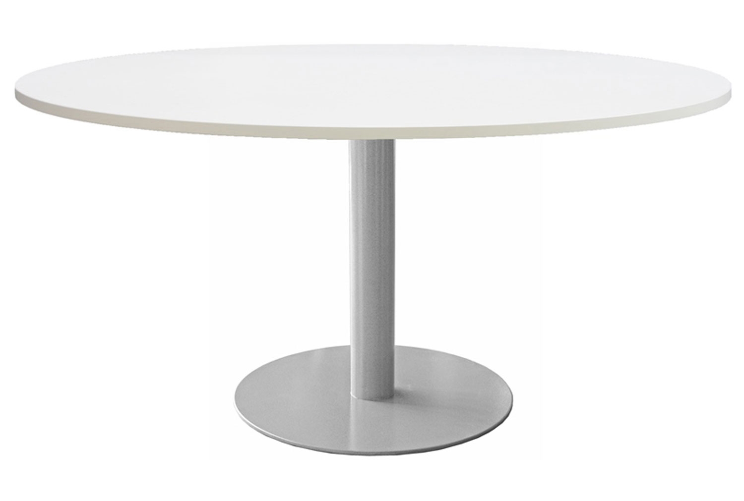 Aurelius Circular Meeting Table, White Frame, White