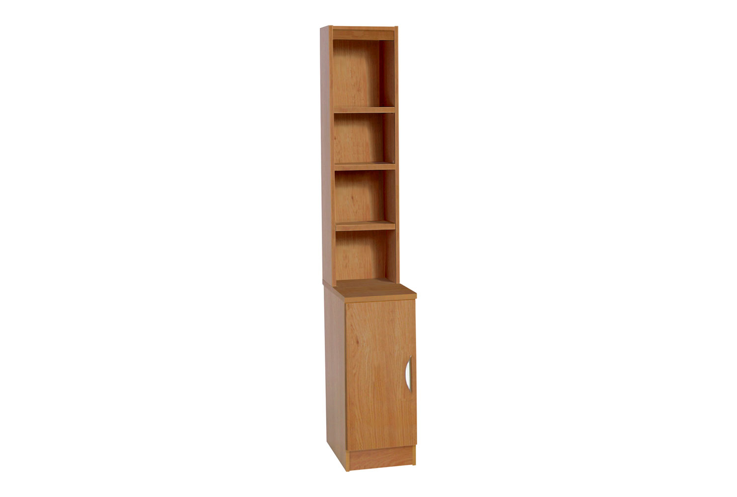 Small Office Home Office Desk High Cupboard With Hutch Bookcase, 30w (cm), English Oak