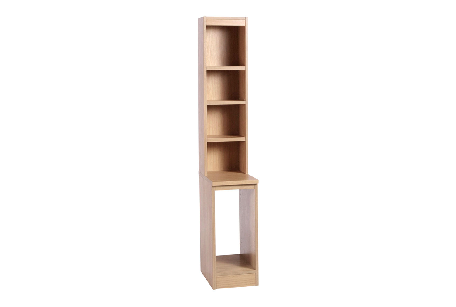 Small Office CPU Computer Tower Home Office Storage Unit With Hutch Bookcase, Sandstone
