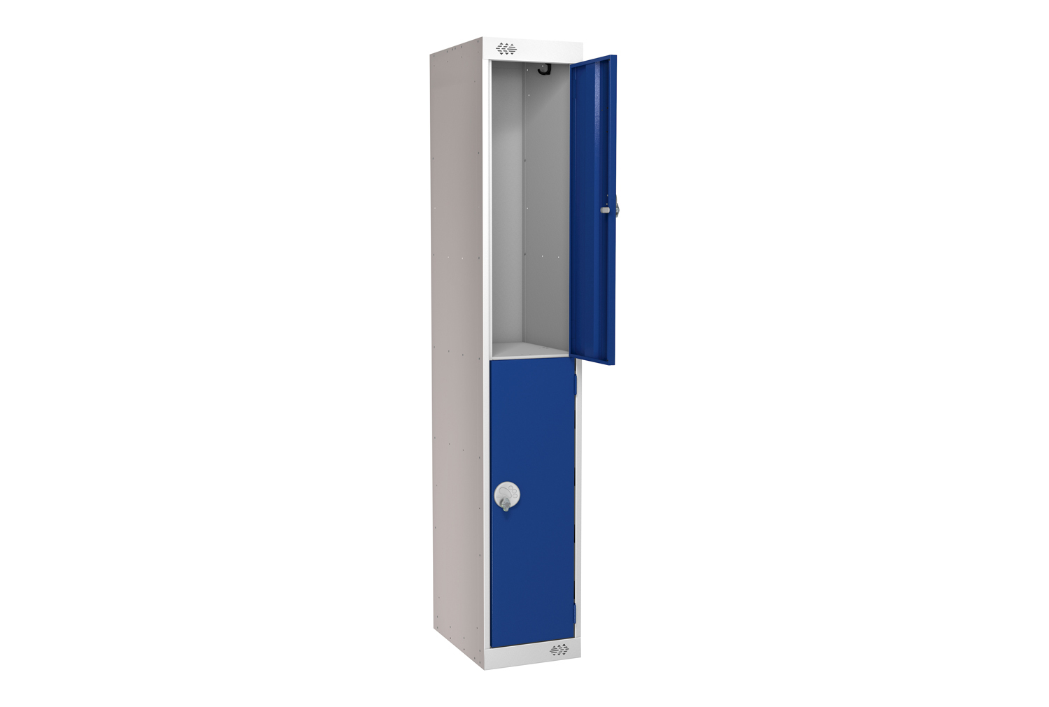 Economy 2 Door Locker, 45wx45dx180h (cm), Cam Lock, Blue