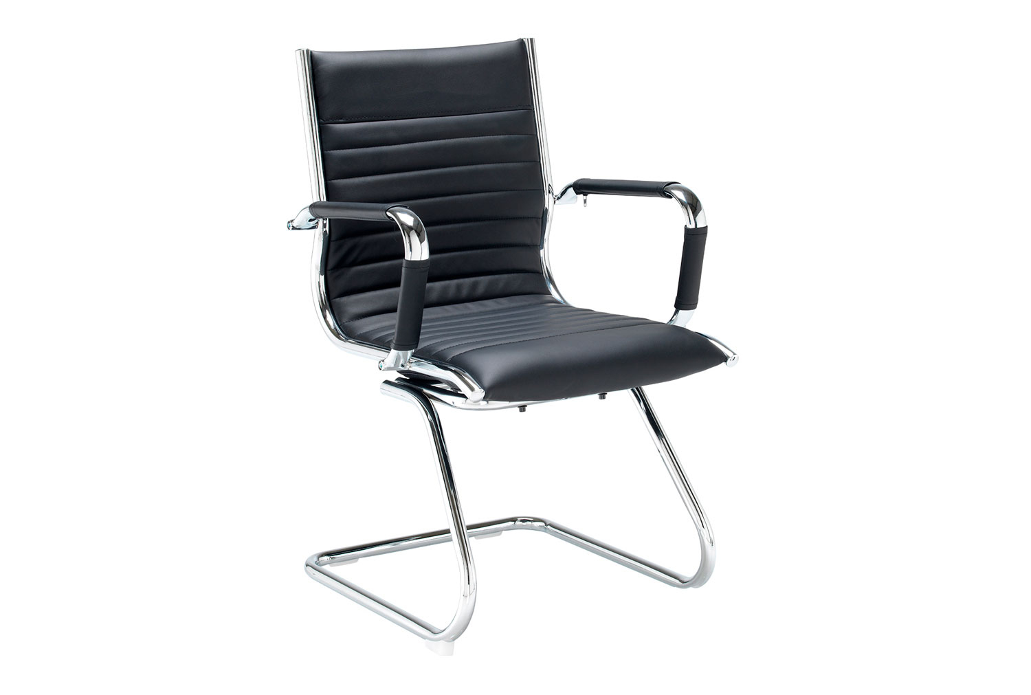 Bari Cantilever Chair With Chrome Frame