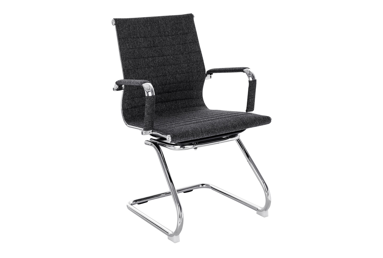 Andruzzi Fabric Cantilever Office Chair (Grey Fleck), Express Delivery