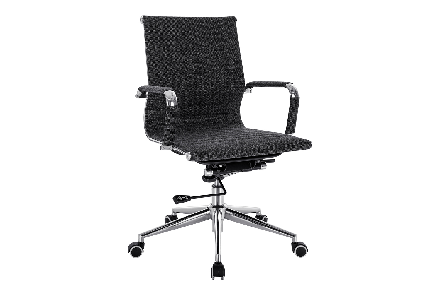 Andruzzi Medium Back Fabric Executive Office Chair (Grey Fleck), Express Delivery