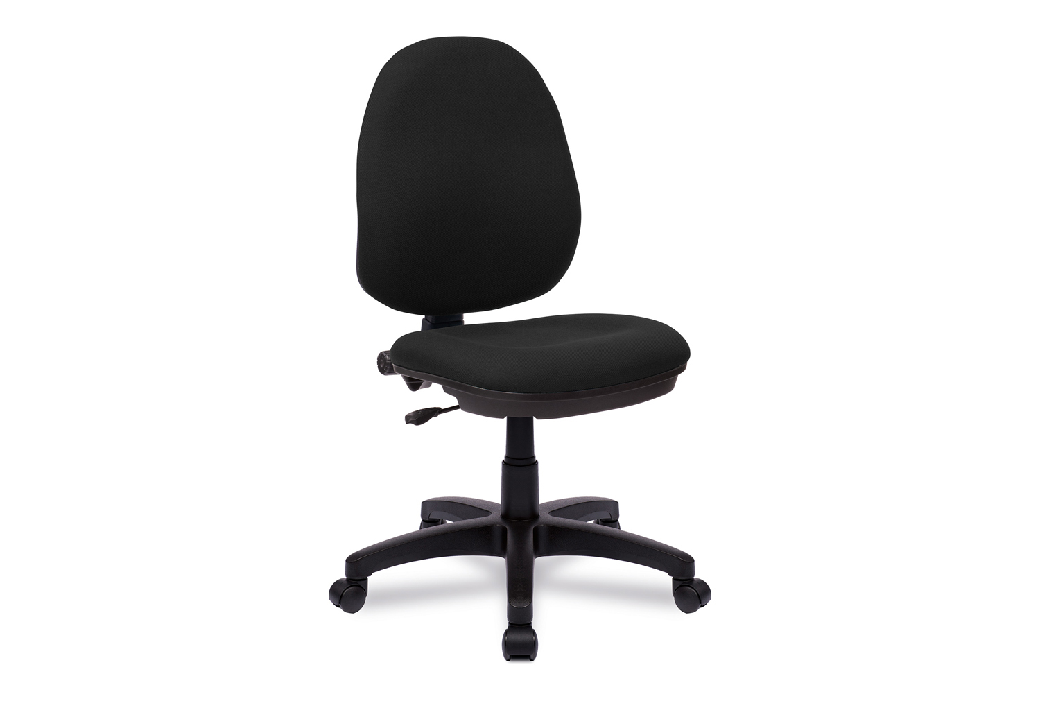 Mineo 1 Lever Operator Office Chair No Arms, Black, Fully Installed