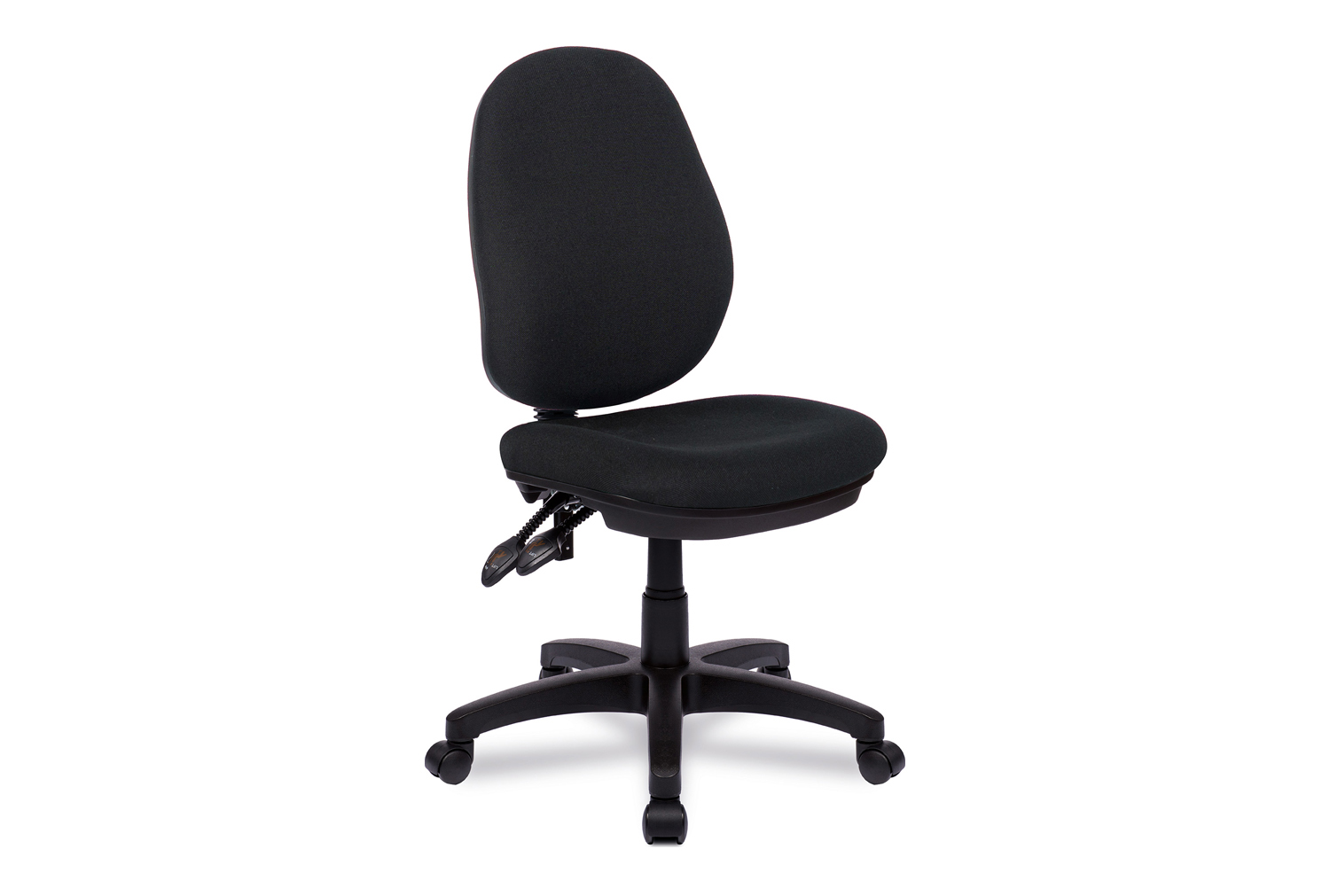 Barker Operator Office Chair No Arms, Black, Fully Installed
