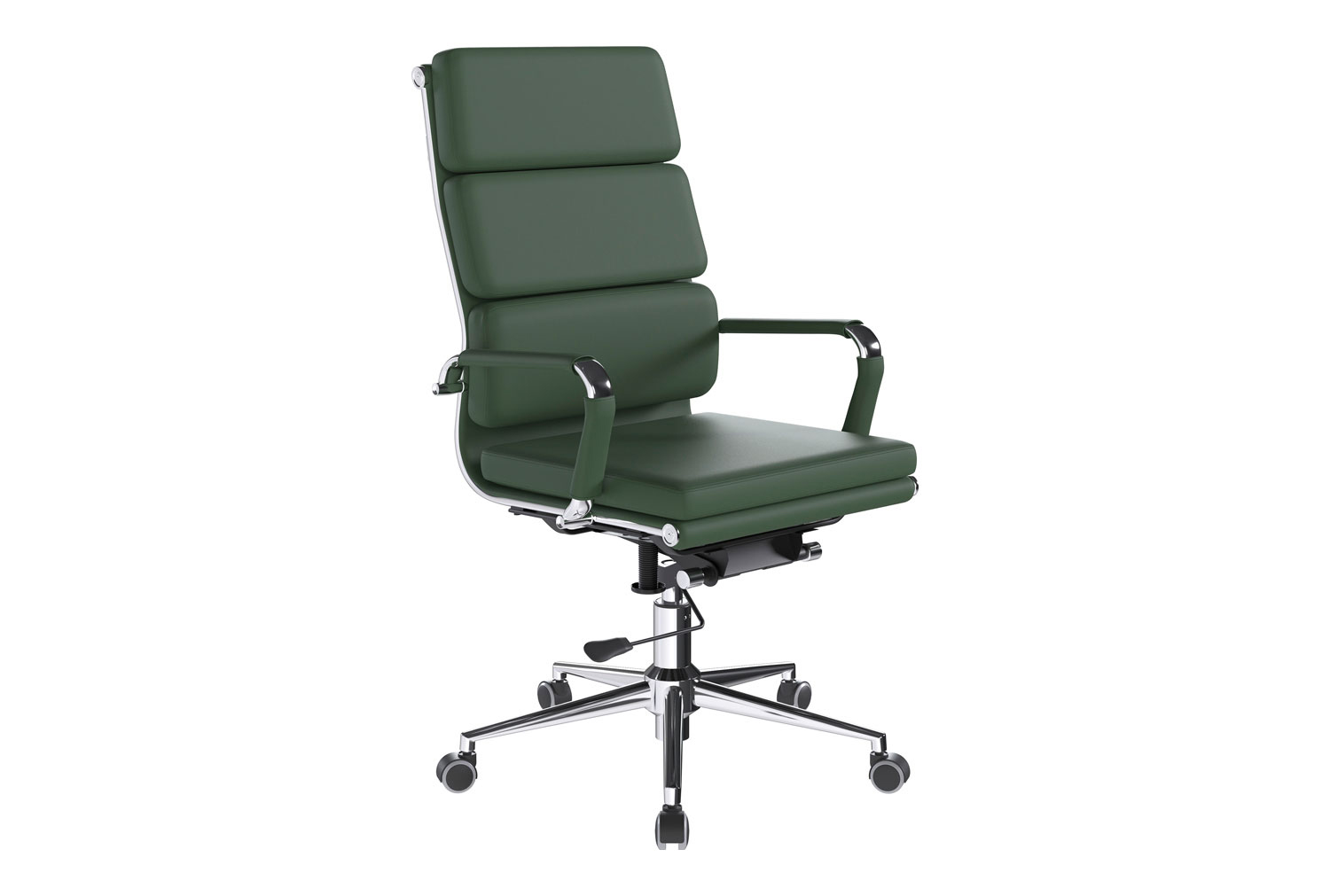 Farrell Bonded Leather Executive Office Chair (Forrest Green), Fully Installed