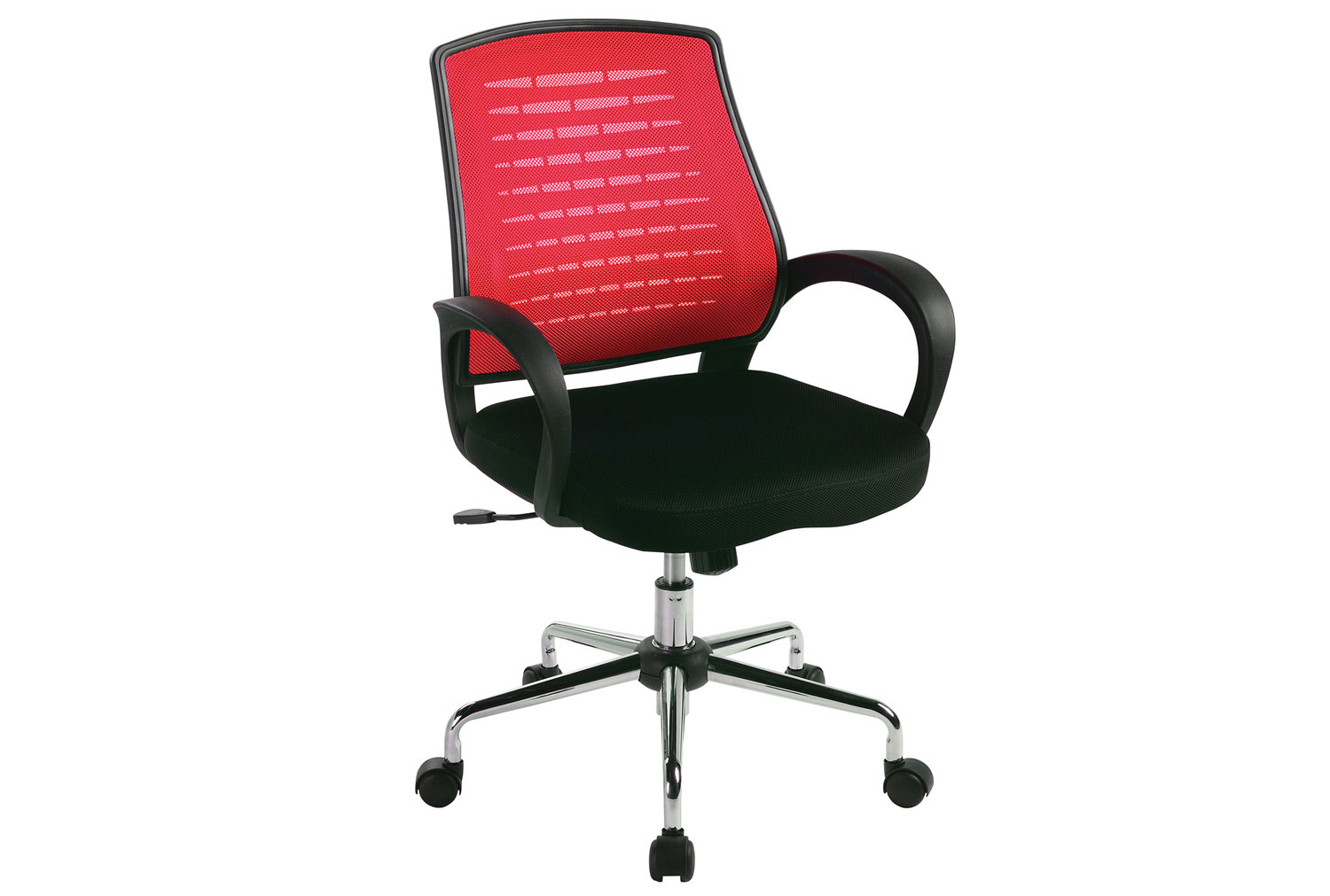 Abens Mesh Back Operator Office Chair, Raspberry, Express Delivery